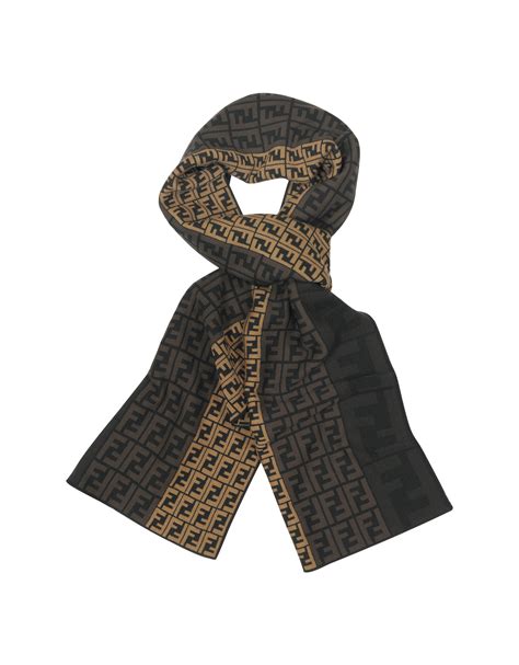 fendi zucca logo scarf
